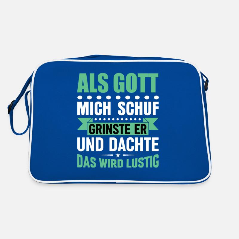Lustige Sprüche Retro Tasche