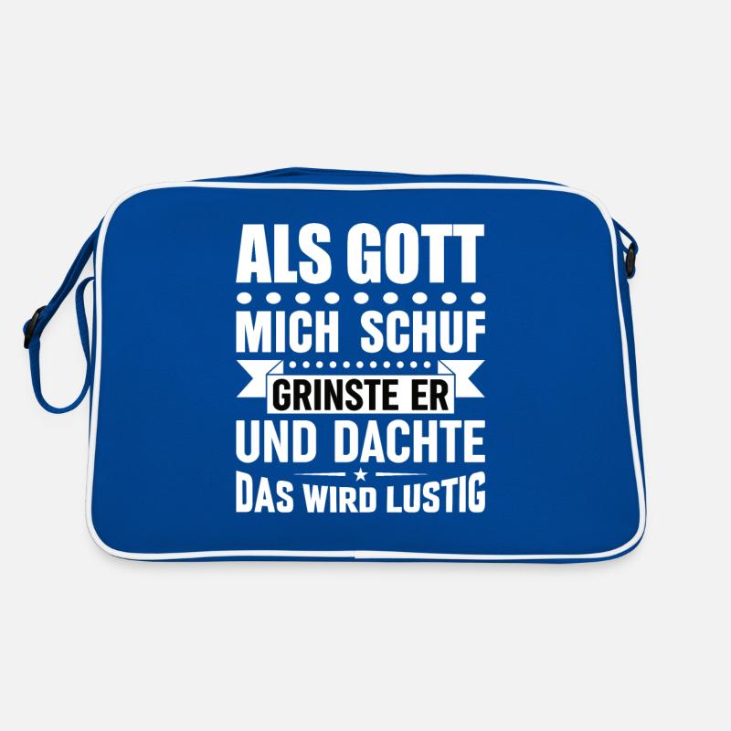 Lustige Sprüche Retro Tasche