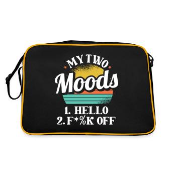 Black Humor My Two Moods - Retro Bag - black/gold - Back