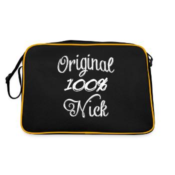 Original 100% Nick - Retro Bag - black/gold - Back