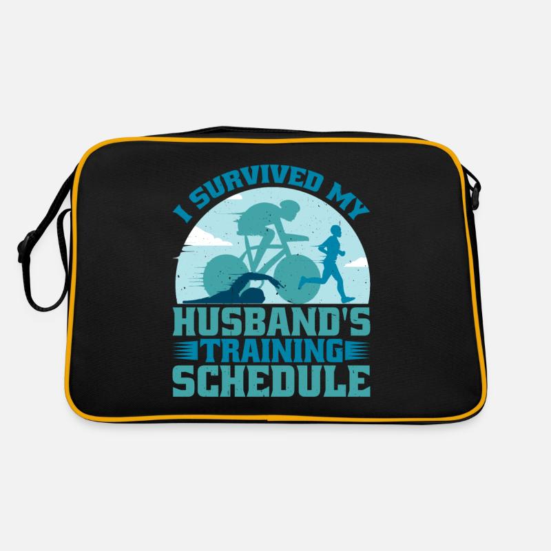 I Survived My Husband's Training Schedule 19 Retro Tasche
