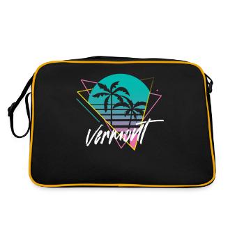 Vermont - Sac Retro - noir/or - Dos
