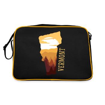 Vermont - Sac Retro - noir/or - Dos