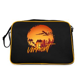 Vermont - Sac Retro - noir/or - Dos