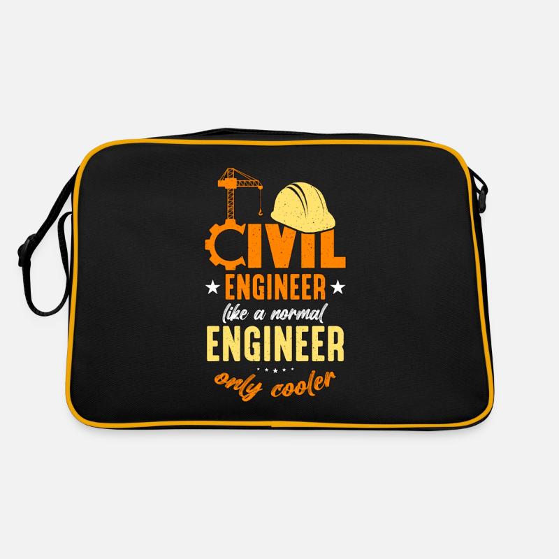 Civil Engineer Like A Normal Engineer Contractor Retro Tasche