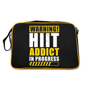 Hiit Workout Training Motivation HIIT Hard Train - Retro Bag - black/gold - Back