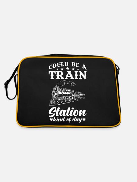 Train journey - Retro Bag - black/gold - Back