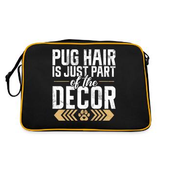 Cadeaux de carlin pour les amateurs de carlins - Sac Retro - noir/or - Dos