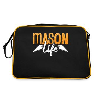 Béton Finisseur Mason Life Maçonnerie Concrétiseur - Sac Retro - noir/or - Dos
