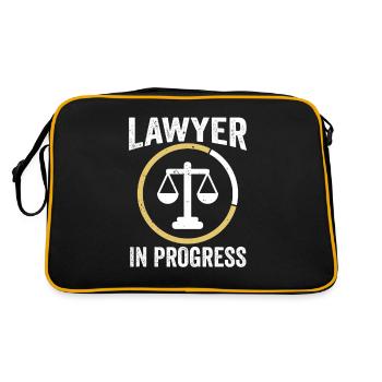 Lawyer Work in progress Lawyer Law Lawyer - Retro Bag - black/gold - Back