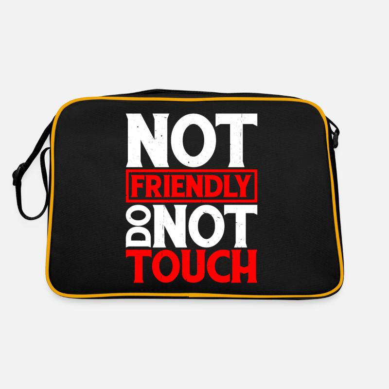 Pas amical, ne touchez pas 29 Sac Retro
