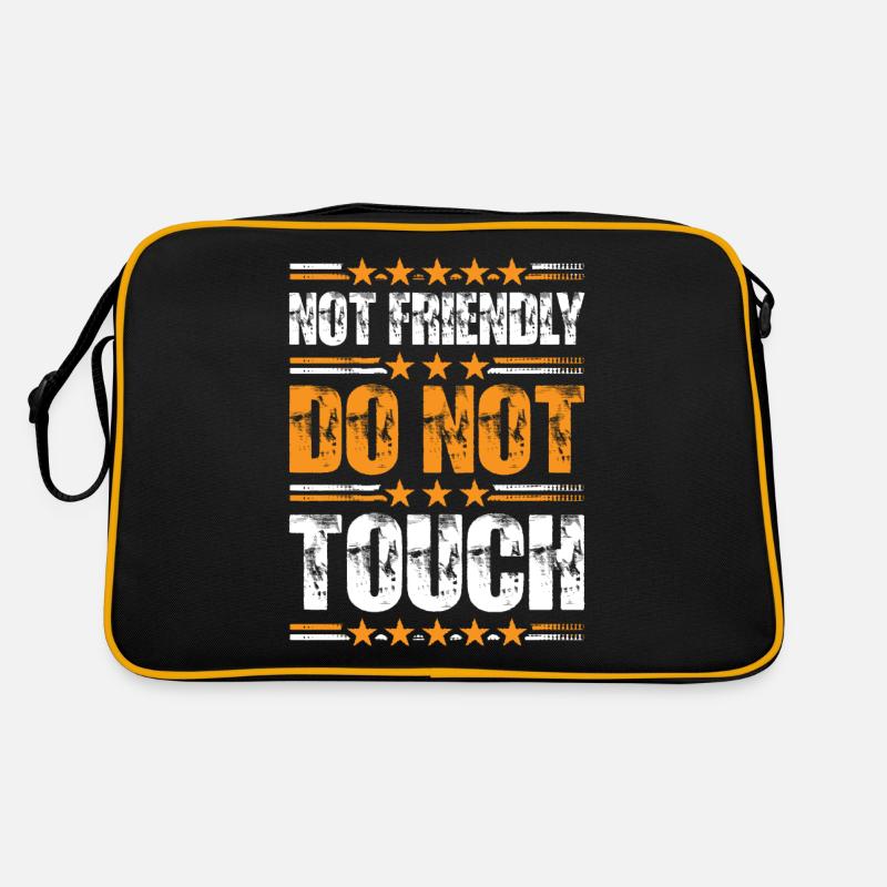 Pas amical, ne touchez pas 31 Sac Retro