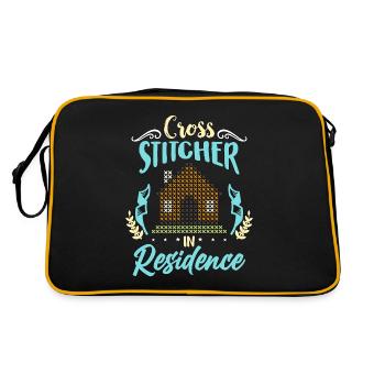 Cross Stitch Cross Stitcher In Residence Quilting - Retro Bag - black/gold - Back