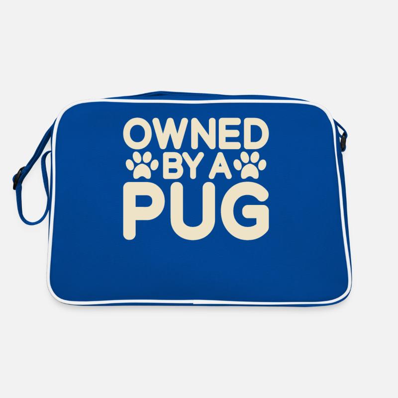 Pug Gifts for Pug Lovers Retro Tasche