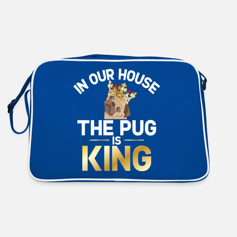 Pug Gifts for Pug Lovers Retro Tasche