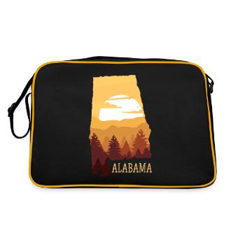 Alabama - Retro Bag - black/gold - Back