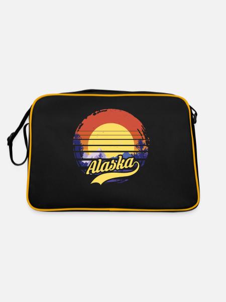 Alaska - Retro Bag - black/gold - Back