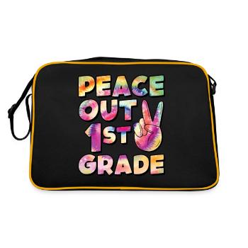 Paix en 1ère année Dernier jour d’école - Sac Retro - noir/or - Dos