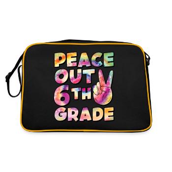 Paix en 1ère année Dernier jour d’école - Sac Retro - noir/or - Dos