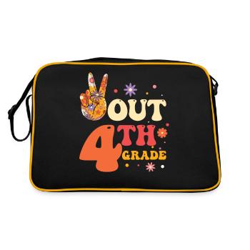 Paix en 1ère année Dernier jour d’école - Sac Retro - noir/or - Dos