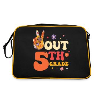 Paix en 1ère année Dernier jour d’école - Sac Retro - noir/or - Dos