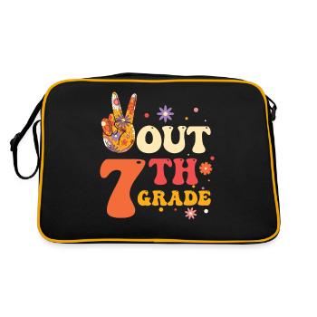 Paix en 1ère année Dernier jour d’école - Sac Retro - noir/or - Dos