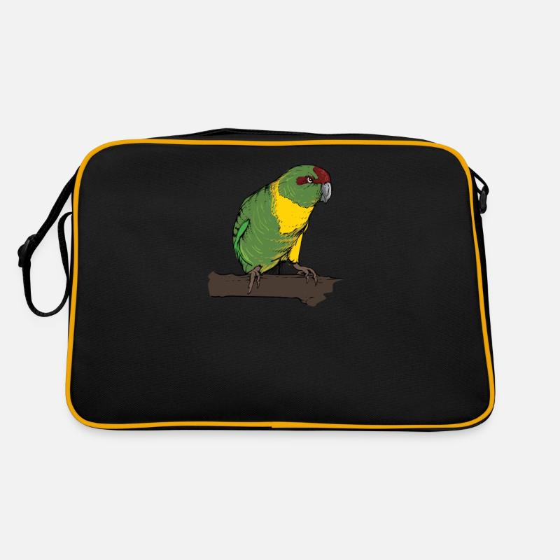 Perruche de chèvre I Motif de perruche pour porte-oiseau Sac Retro