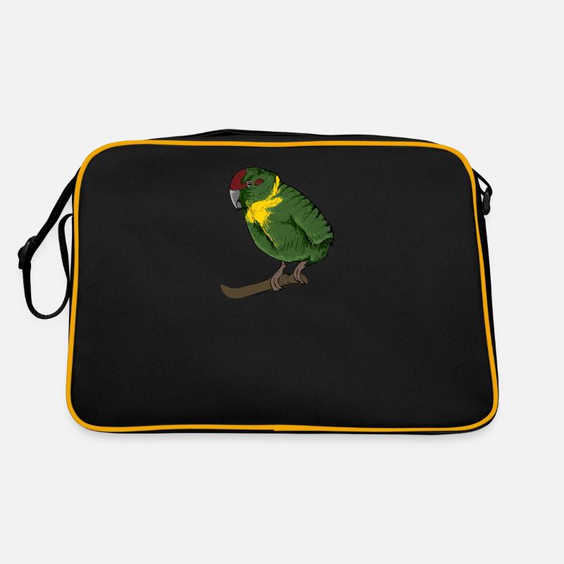 Perruche de chèvre I Motif de perruche pour porte-oiseau Sac Retro