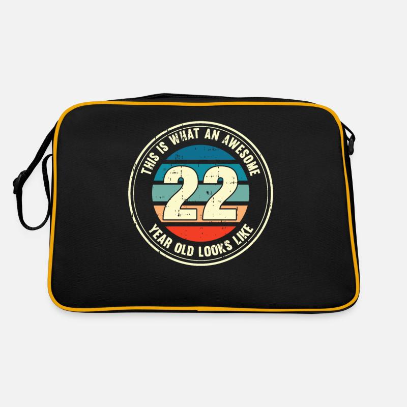 22. Geburtstag so sieht man mit 22 Retro Geschenk Retro Tasche