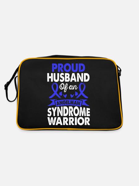 Mari de Angelman Syndrome Warrior Awareness - Sac Retro - noir/or - Dos
