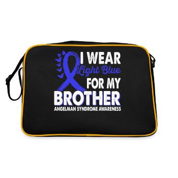 Wear light blue to look at the - Retro Bag - black/gold - Back
