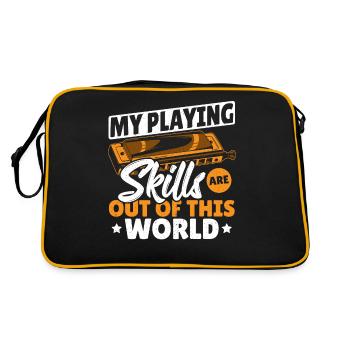 Mes compétences de jeu sont hors de ce monde - Sac Retro - noir/or - Dos