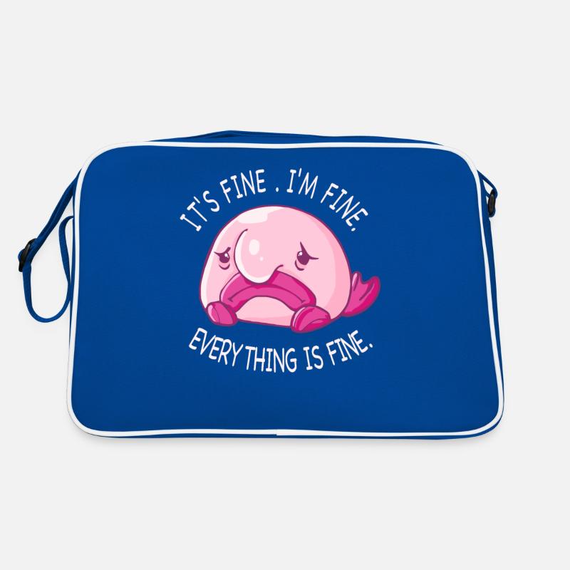 Costume de Blobfish - Visage de poisson Blob laid - Sac Retro