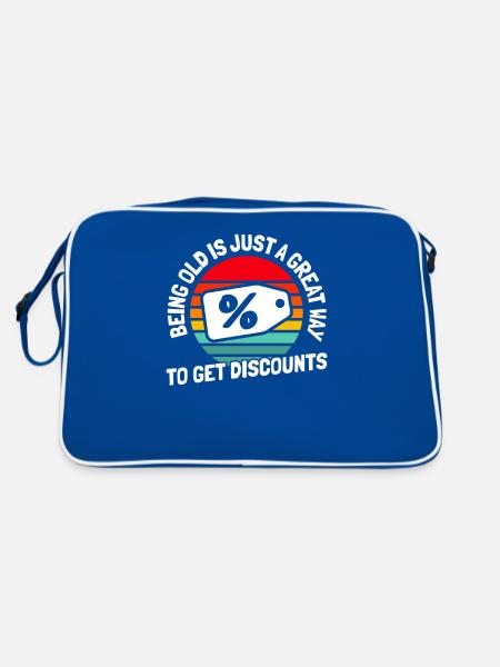 Humour noir - Sac Retro - bleu/blanc - Dos