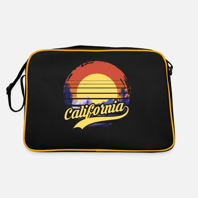 California - Retro Bag - black/gold