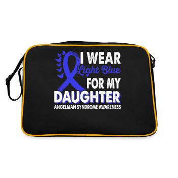 Wear light blue to look at the - Retro Bag - black/gold - Back