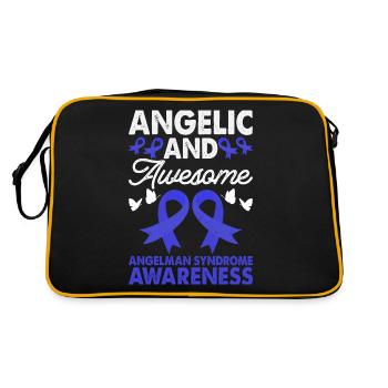 Angelic and awe-inspiring - Retro Bag - black/gold - Back