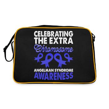 Additional chromosome Angelman syndrome - Retro Bag - black/gold - Back