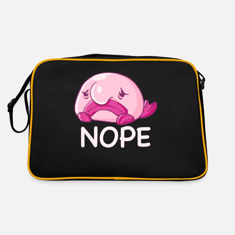 Blobfish Kostüm - Hässliches Blob Fischgesicht - Retro Tasche