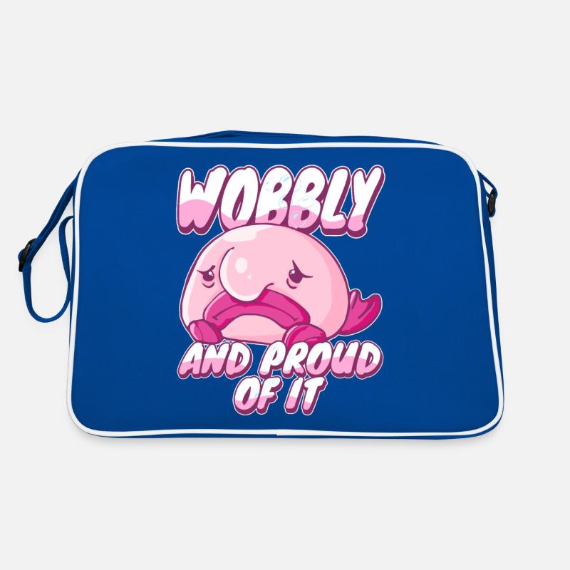 Costume de Blobfish - Visage de poisson Blob laid - Sac Retro