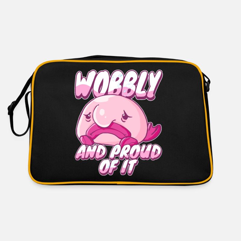 Blobfish Kostüm - Hässliches Blob Fischgesicht - Retro Tasche
