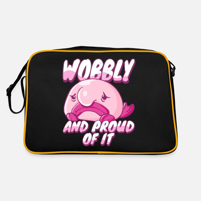 Costume de Blobfish - Visage de poisson Blob laid - Sac Retro
