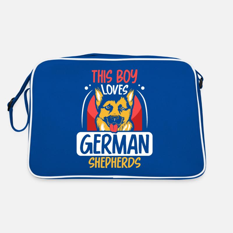 This Boy Loves German Shepherd Cute Dog Retro Bag