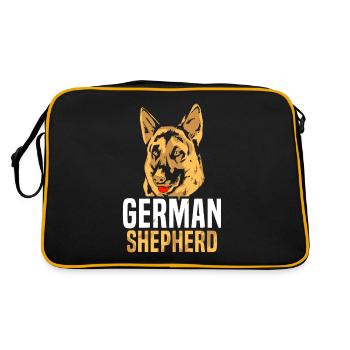 Berger Allemand Pet Mignon Amant - Sac Retro - noir/or - Dos