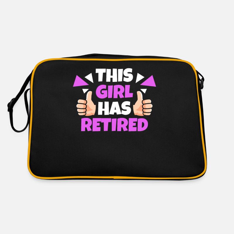 Rentner Rente Mädchen Retro Tasche