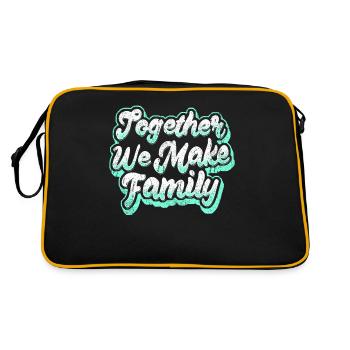 Family Saying Inspiration - Retro Bag - black/gold - Back
