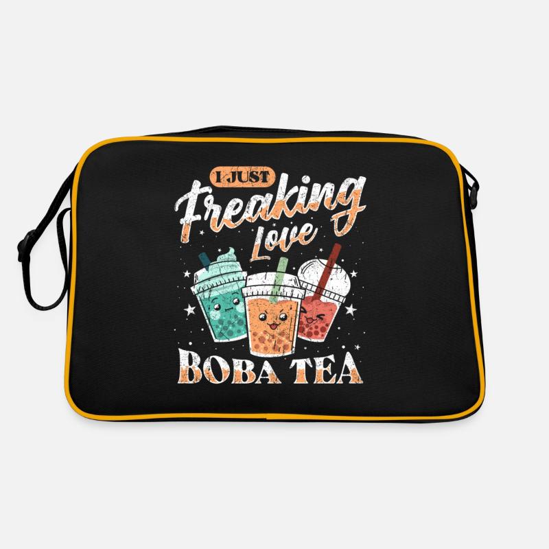 Boba Tea Design Bubbles Bubble Tea Kawaii Boba Sac Retro