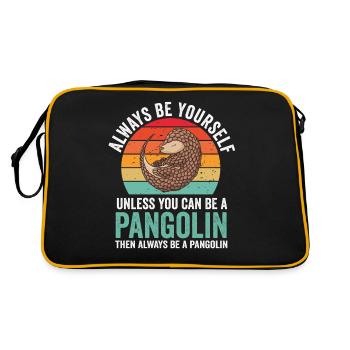 Always be a pangolin owner Pangolins - Retro Bag - black/gold - Back