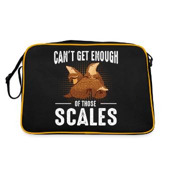 Enough of pangolin lovers Pangolin - Retro Bag - black/gold - Back