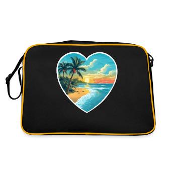 Amour de la plage - Sac Retro - noir/or - Dos